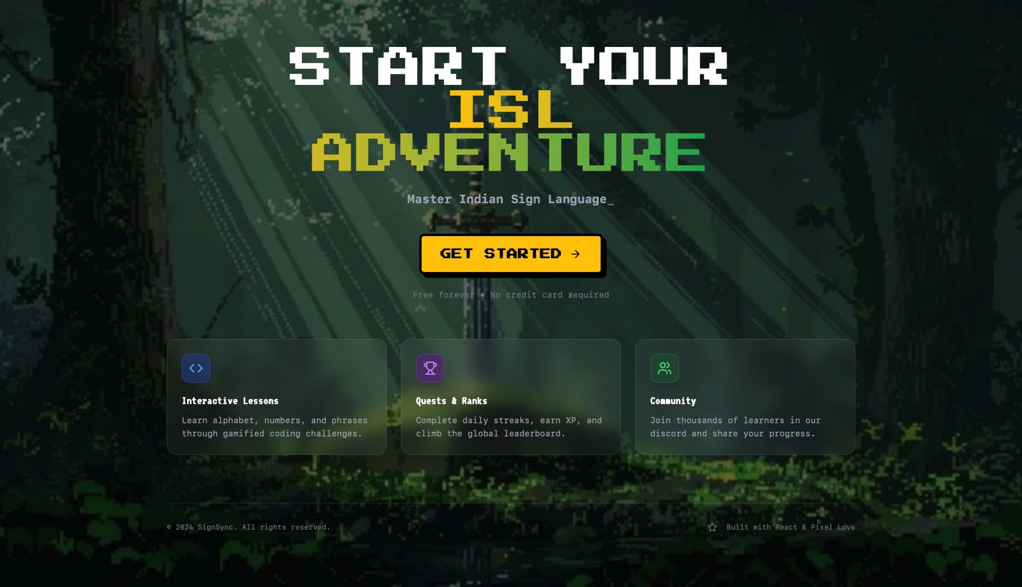 Hackathon team presenting SignSync